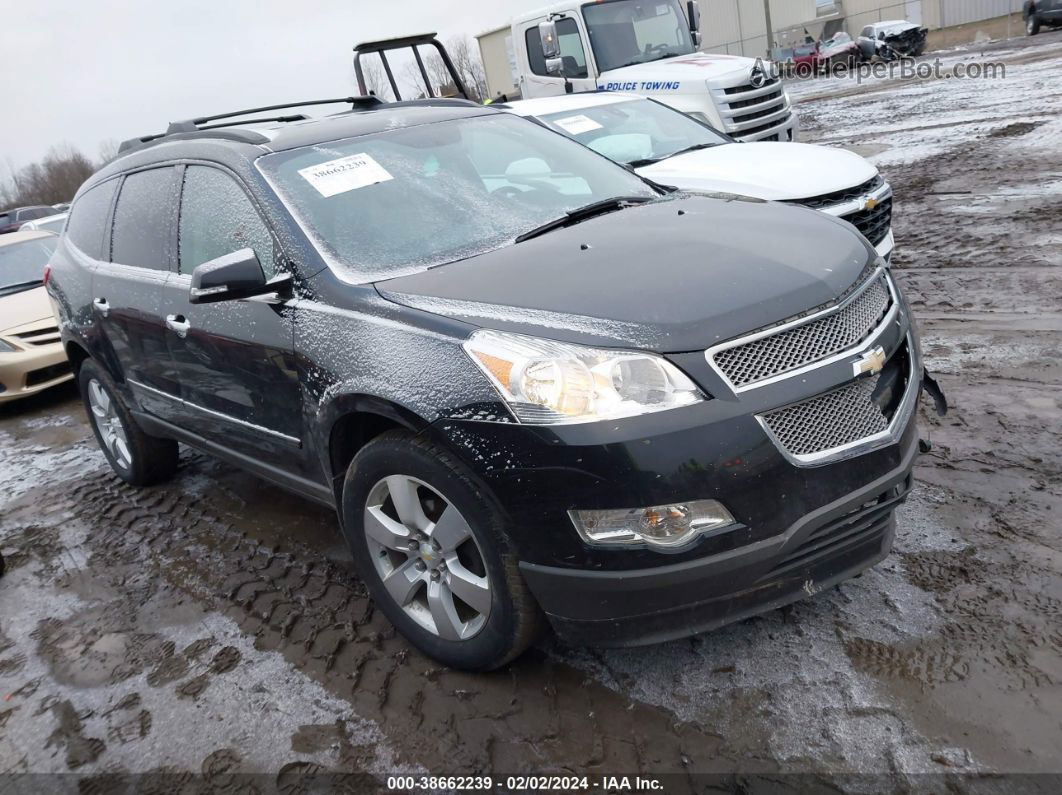 2012 Chevrolet Traverse Ltz Black vin: 1GNKVLED8CJ228650