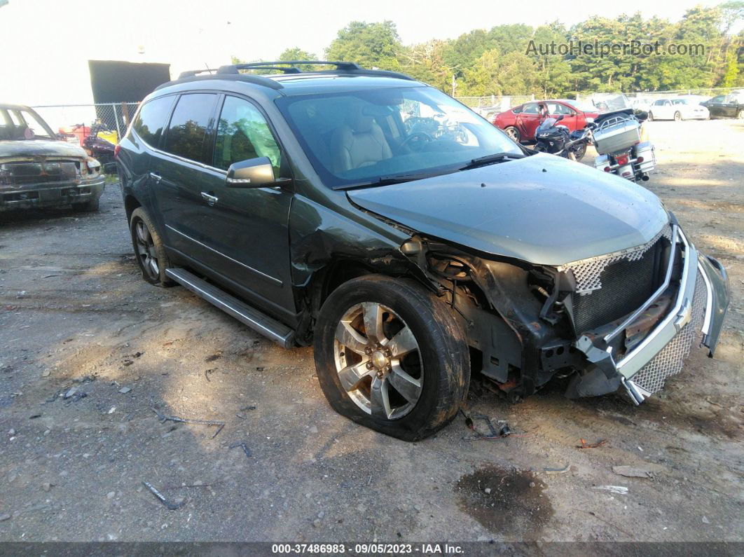 2011 Chevrolet Traverse Ltz Green vin: 1GNKVLED9BJ145162