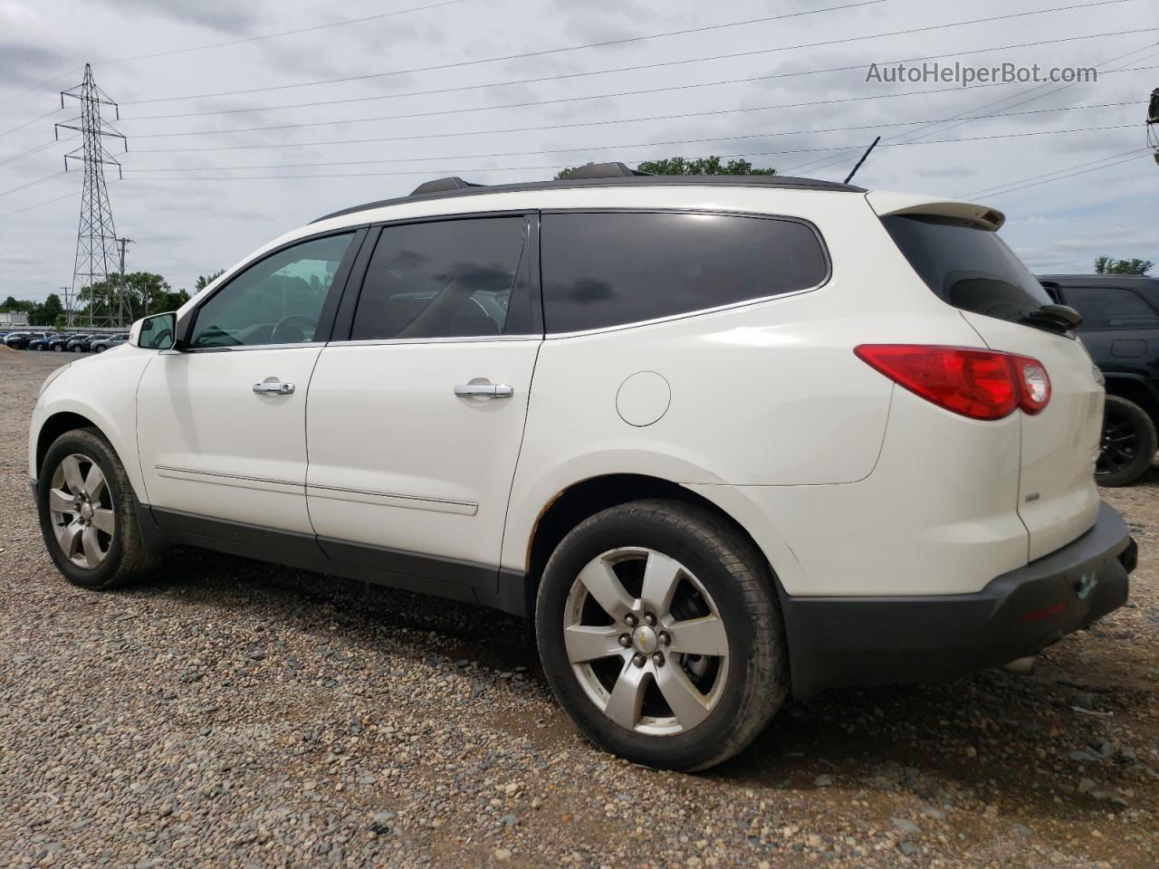 2011 Chevrolet Traverse Ltz White vin: 1GNKVLED9BJ258125