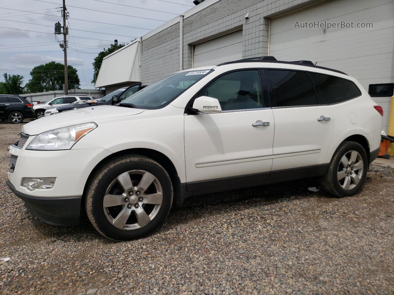 2011 Chevrolet Traverse Ltz White vin: 1GNKVLED9BJ258125