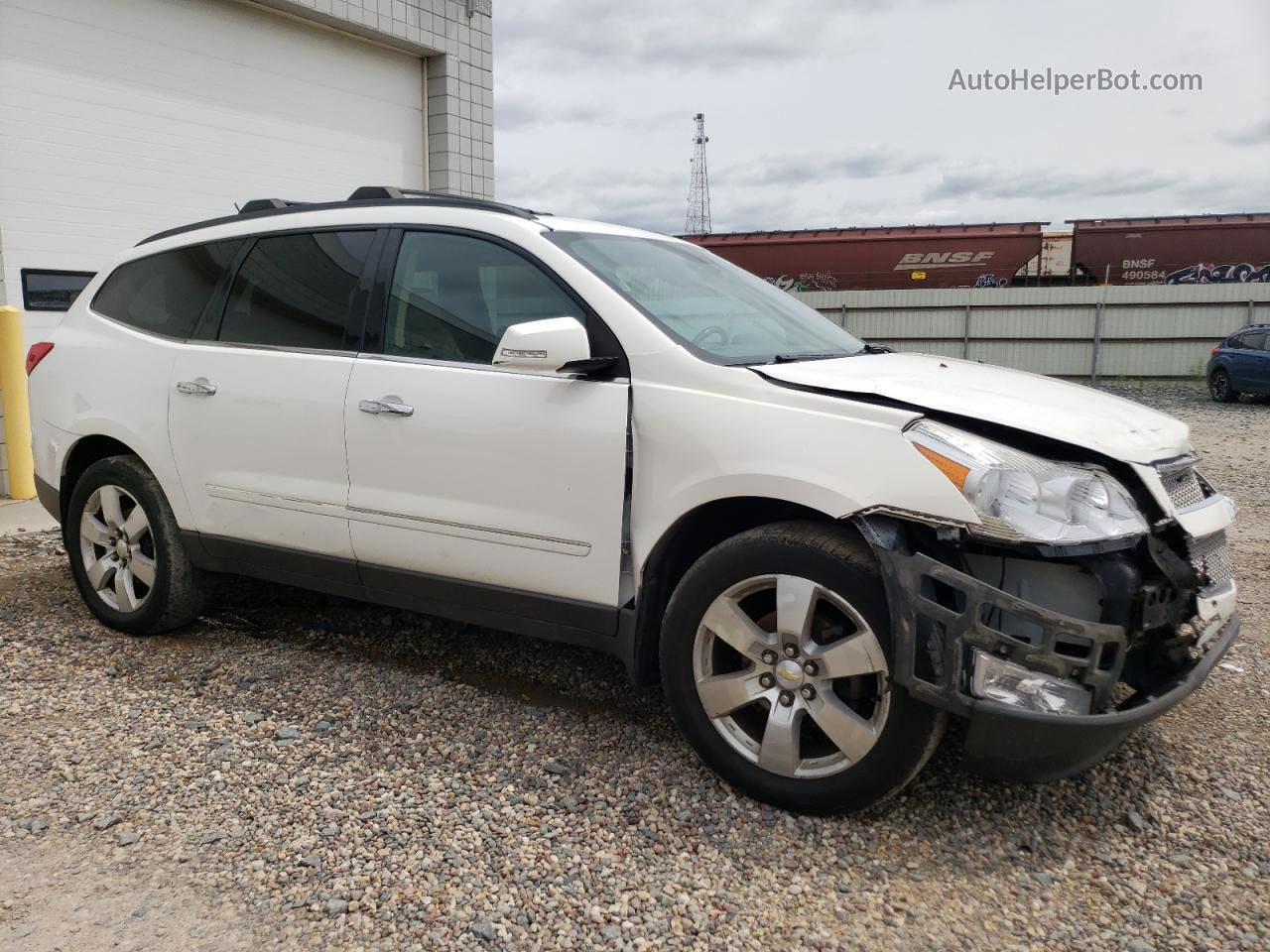 2011 Chevrolet Traverse Ltz White vin: 1GNKVLED9BJ258125