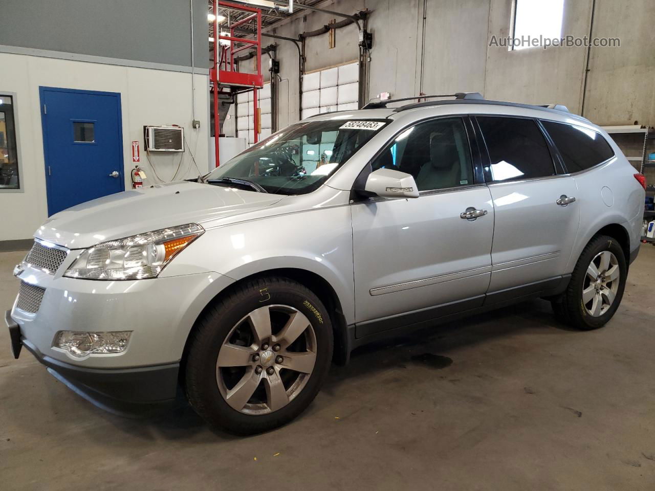 2012 Chevrolet Traverse Ltz Silver vin: 1GNKVLED9CJ105214