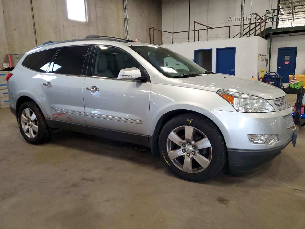 2012 Chevrolet Traverse Ltz Silver vin: 1GNKVLED9CJ105214