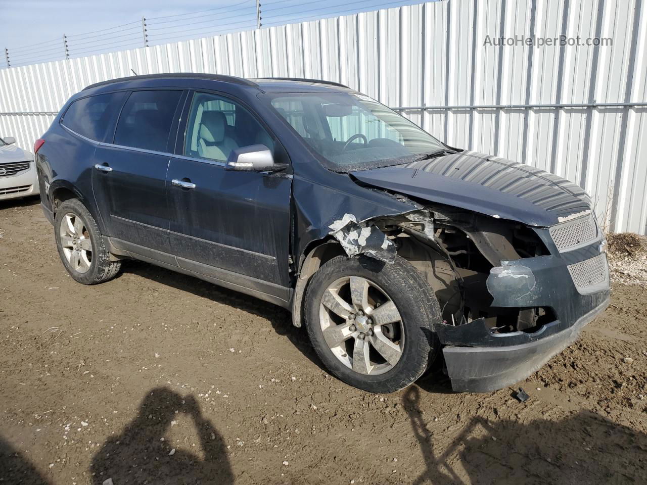 2012 Chevrolet Traverse Ltz Gray vin: 1GNKVLED9CJ270213