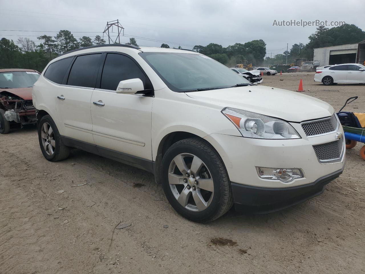 2011 Chevrolet Traverse Ltz Белый vin: 1GNKVLEDXBJ120822