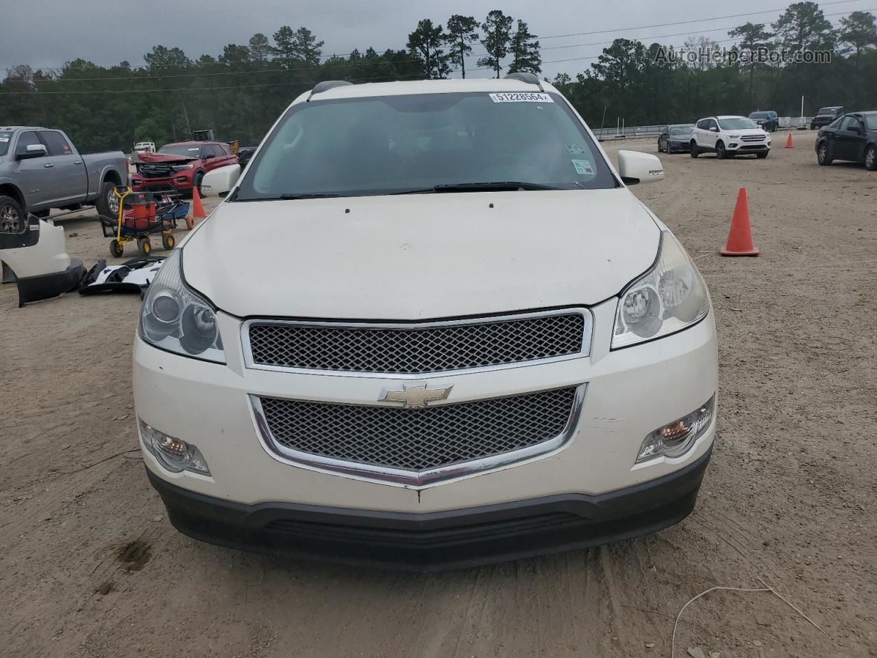 2011 Chevrolet Traverse Ltz Белый vin: 1GNKVLEDXBJ120822