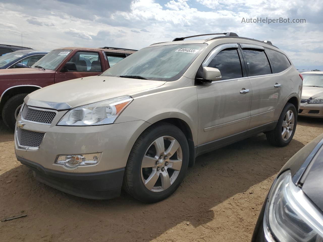 2011 Chevrolet Traverse Ltz Beige vin: 1GNKVLEDXBJ146823