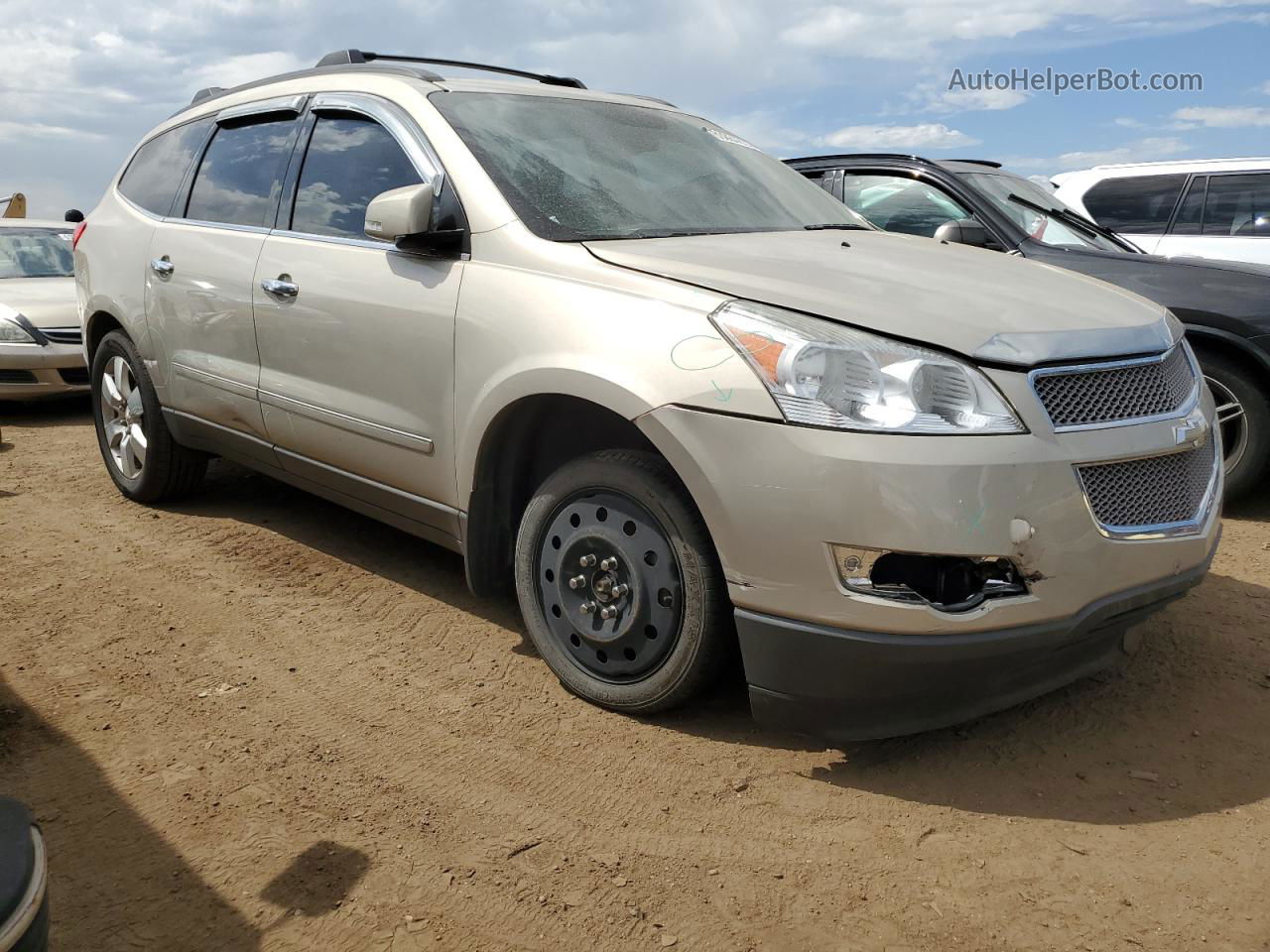 2011 Chevrolet Traverse Ltz Beige vin: 1GNKVLEDXBJ146823