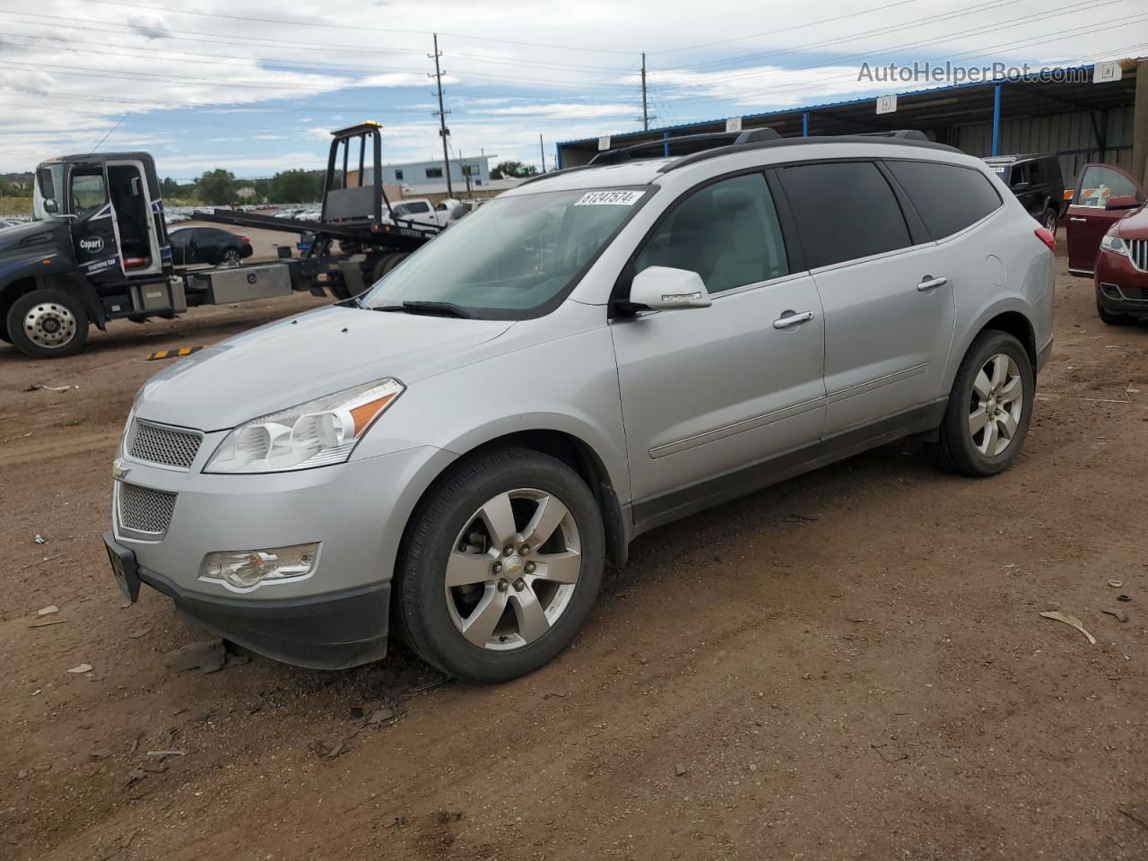 2011 Chevrolet Traverse Ltz Silver vin: 1GNKVLEDXBJ391539