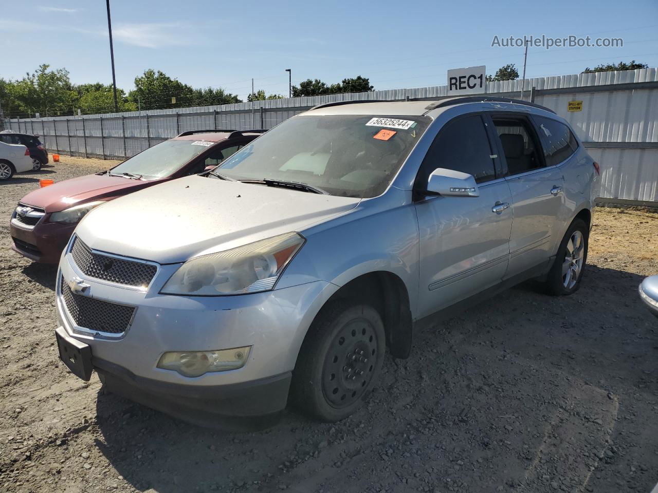 2012 Chevrolet Traverse Ltz Silver vin: 1GNKVLEDXCJ140277