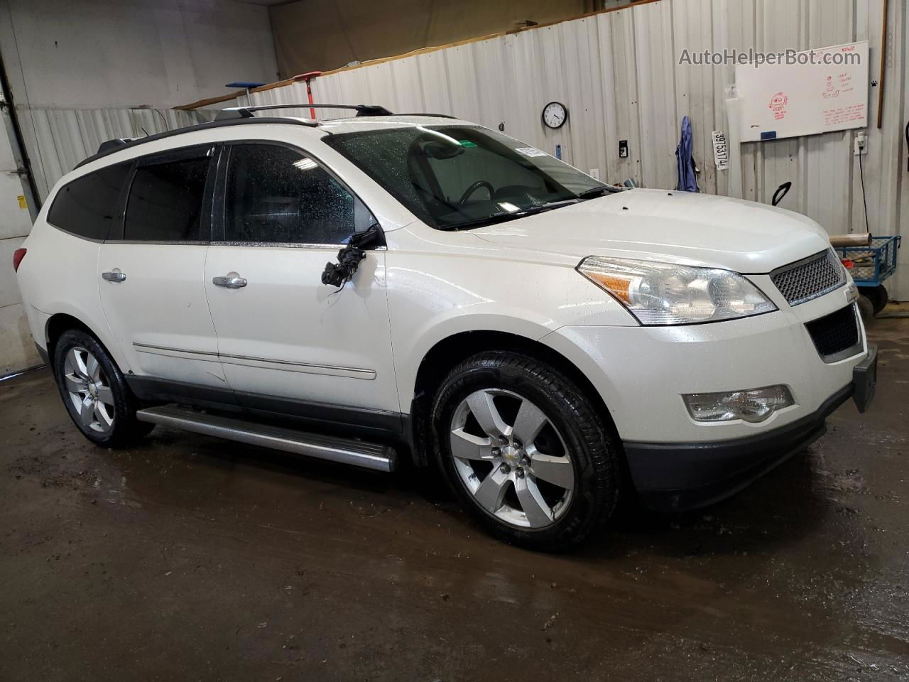 2012 Chevrolet Traverse Ltz White vin: 1GNKVLEDXCJ156446