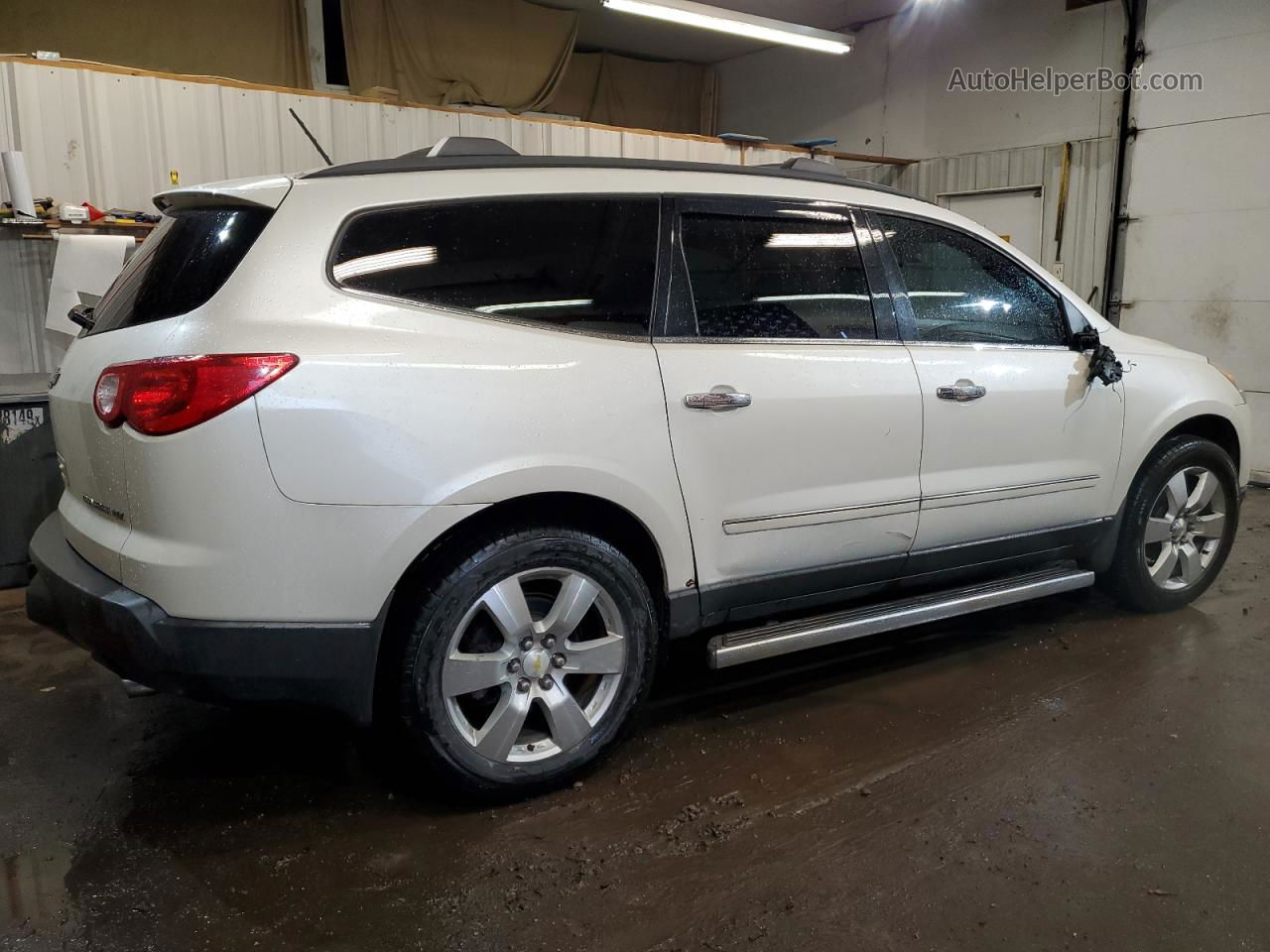 2012 Chevrolet Traverse Ltz White vin: 1GNKVLEDXCJ156446