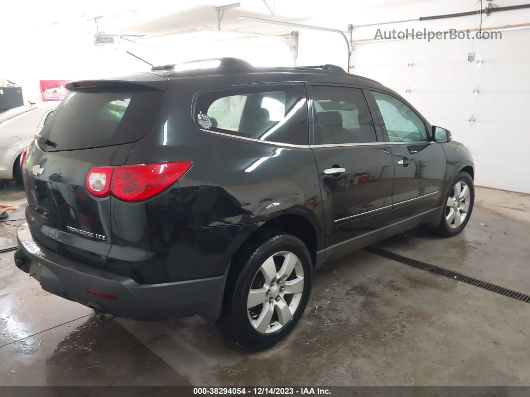 2012 Chevrolet Traverse Ltz Black vin: 1GNKVLEDXCJ175708