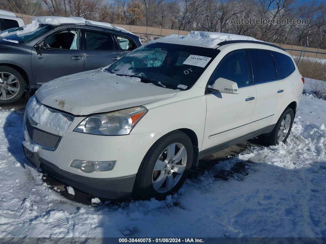 2012 Chevrolet Traverse Ltz White vin: 1GNKVLEDXCJ273752