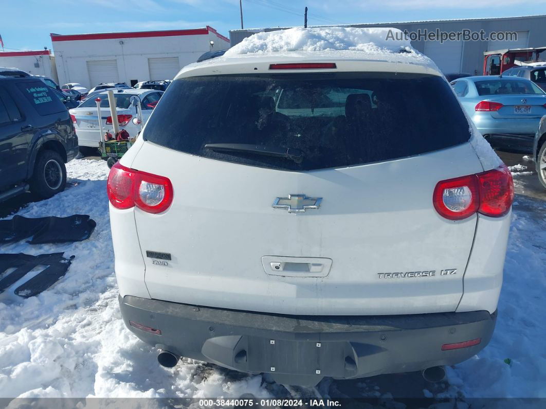 2012 Chevrolet Traverse Ltz White vin: 1GNKVLEDXCJ273752