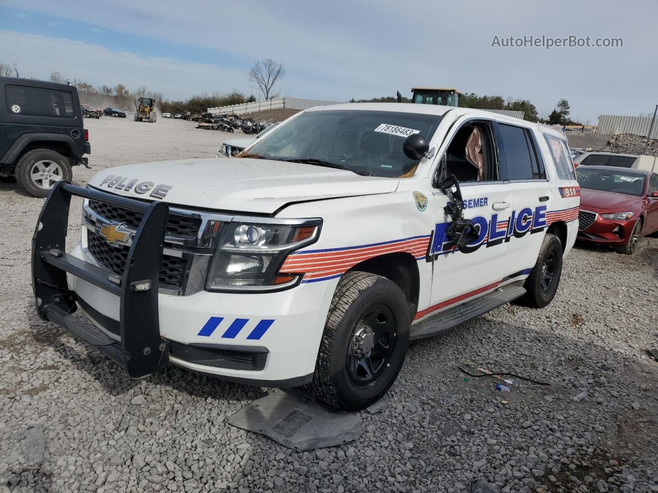 2015 Chevrolet Tahoe Police White vin: 1GNLC2EC1FR304517