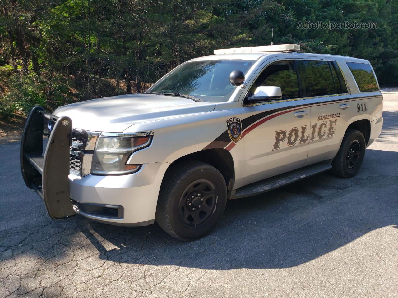 2015 Chevrolet Tahoe Police Silver vin: 1GNLC2EC2FR674133