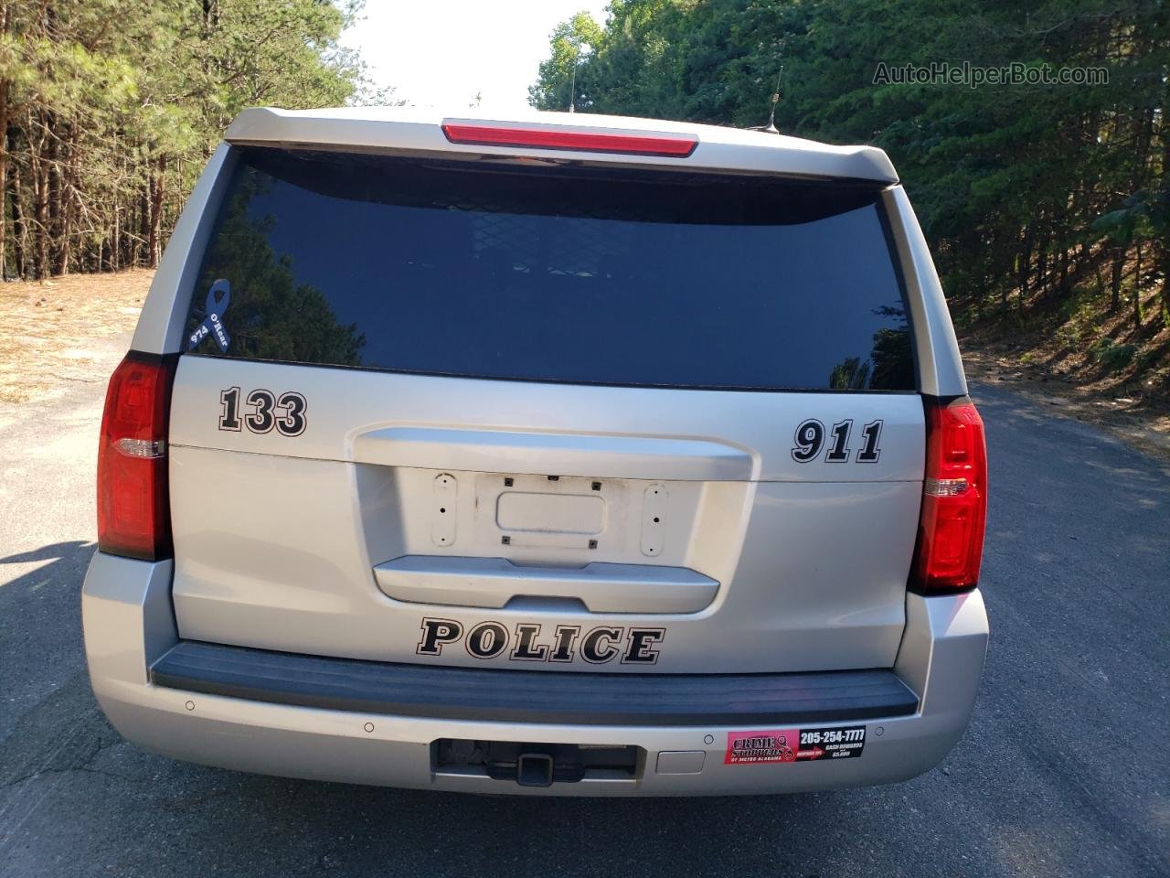 2015 Chevrolet Tahoe Police Silver vin: 1GNLC2EC2FR674133