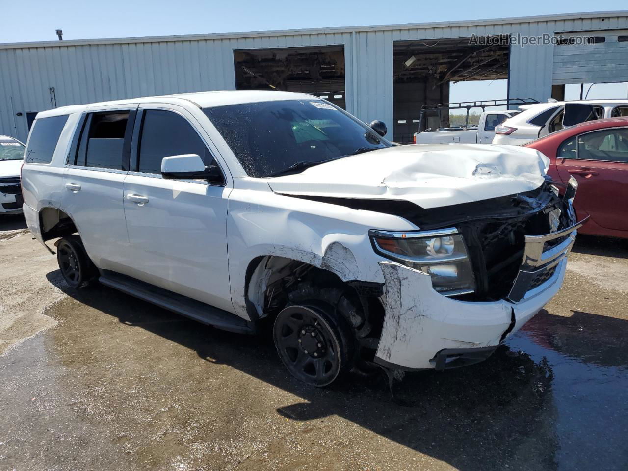 2015 Chevrolet Tahoe Police White vin: 1GNLC2EC6FR646576