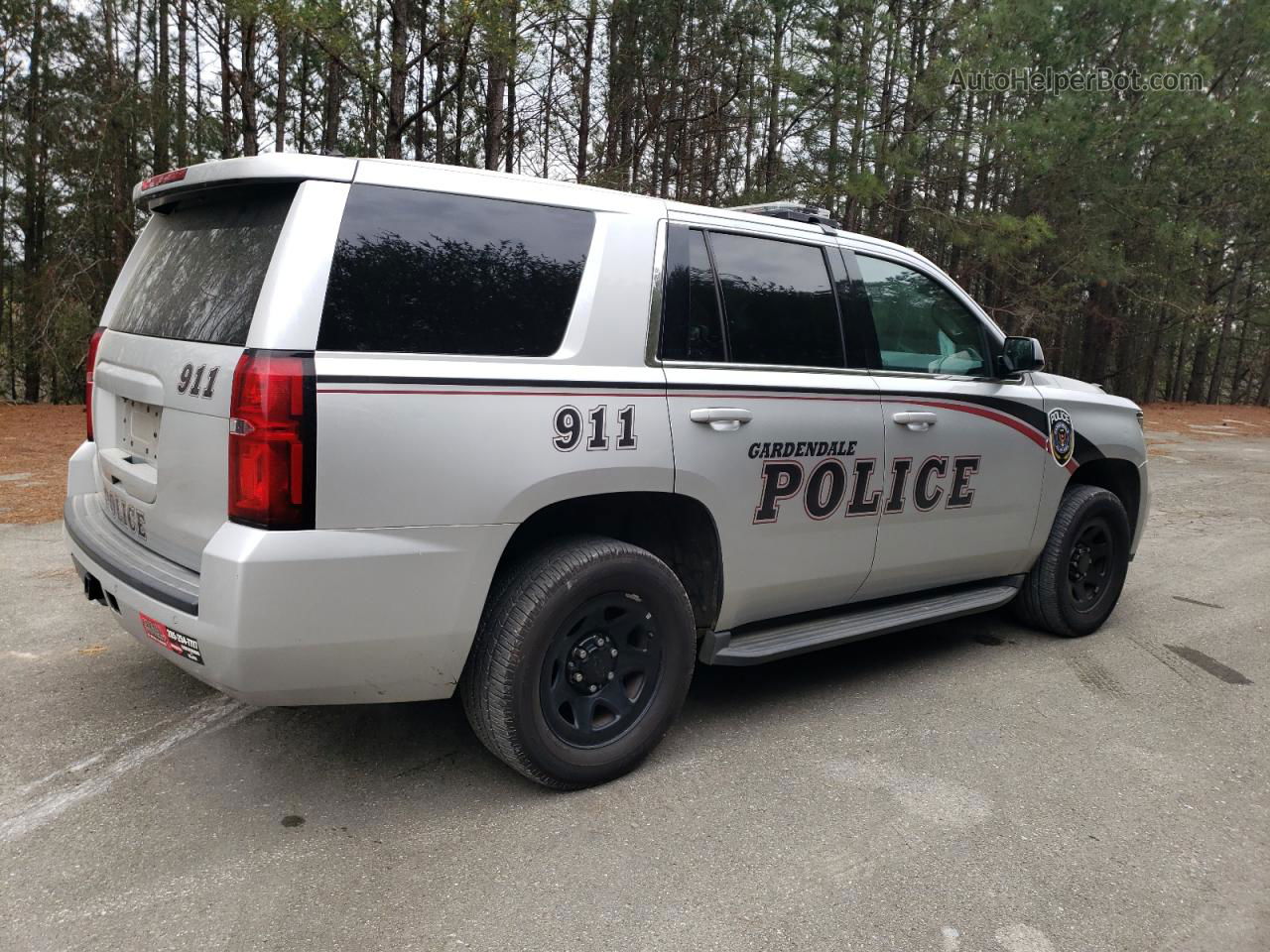 2015 Chevrolet Tahoe Police Silver vin: 1GNLC2EC6FR675995