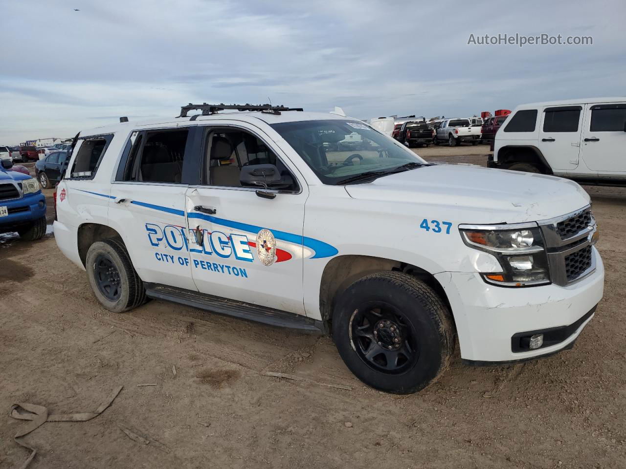 2015 Chevrolet Tahoe Police White vin: 1GNLC2ECXFR563796