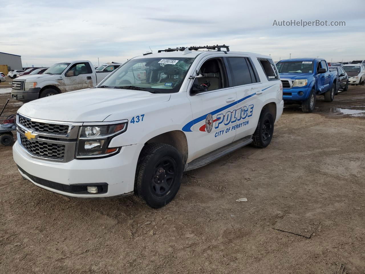 2015 Chevrolet Tahoe Police White vin: 1GNLC2ECXFR563796