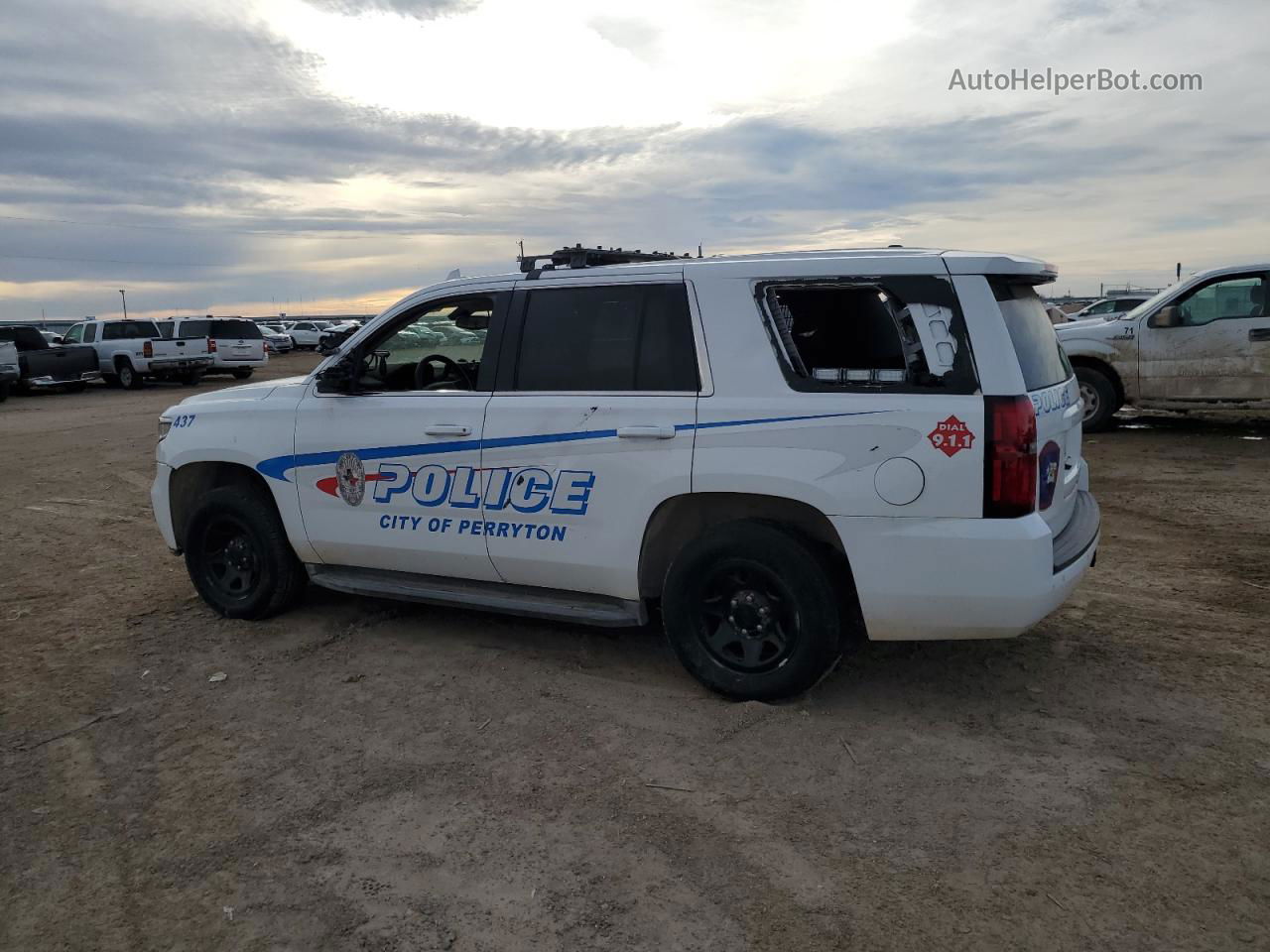 2015 Chevrolet Tahoe Police White vin: 1GNLC2ECXFR563796