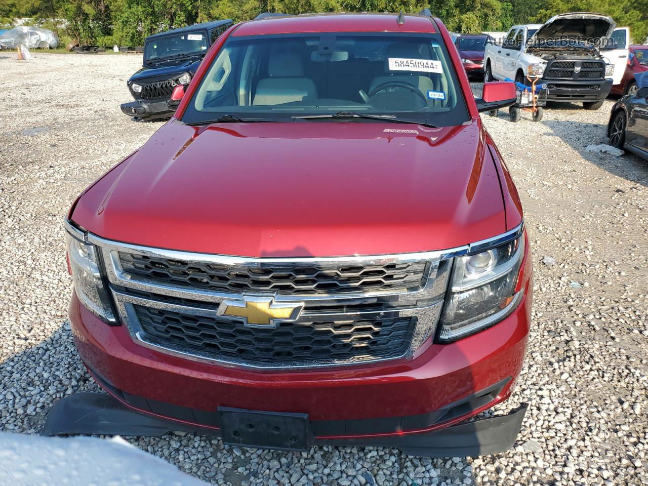 2015 Chevrolet Tahoe C1500  Ls Red vin: 1GNSCAEC2FR308050