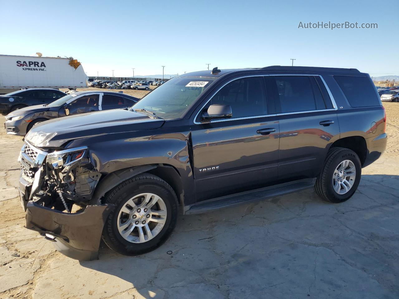 2015 Chevrolet Tahoe C1500  Ls Gray vin: 1GNSCAEC5FR282964