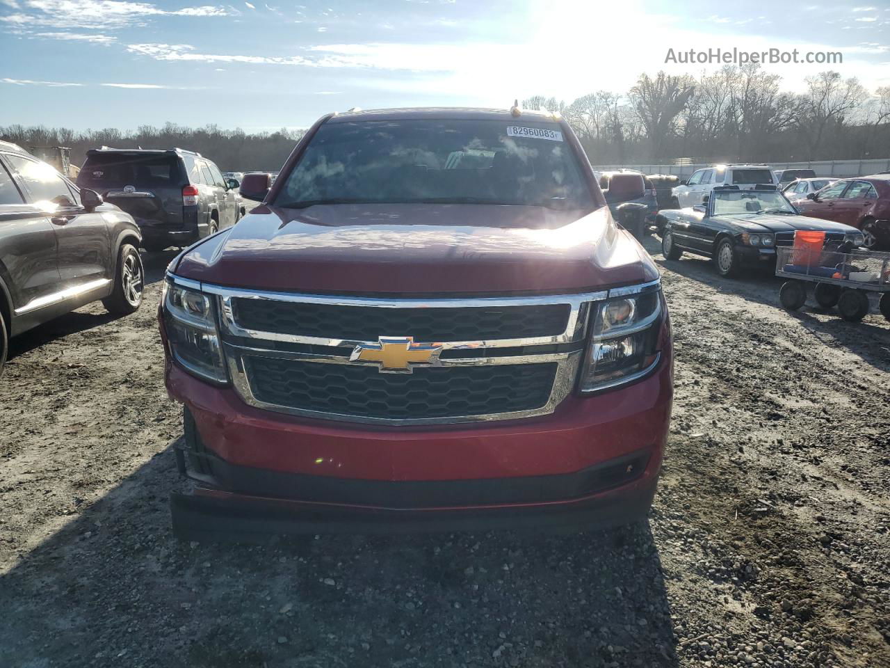 2015 Chevrolet Tahoe C1500  Ls Maroon vin: 1GNSCAEC5FR682040