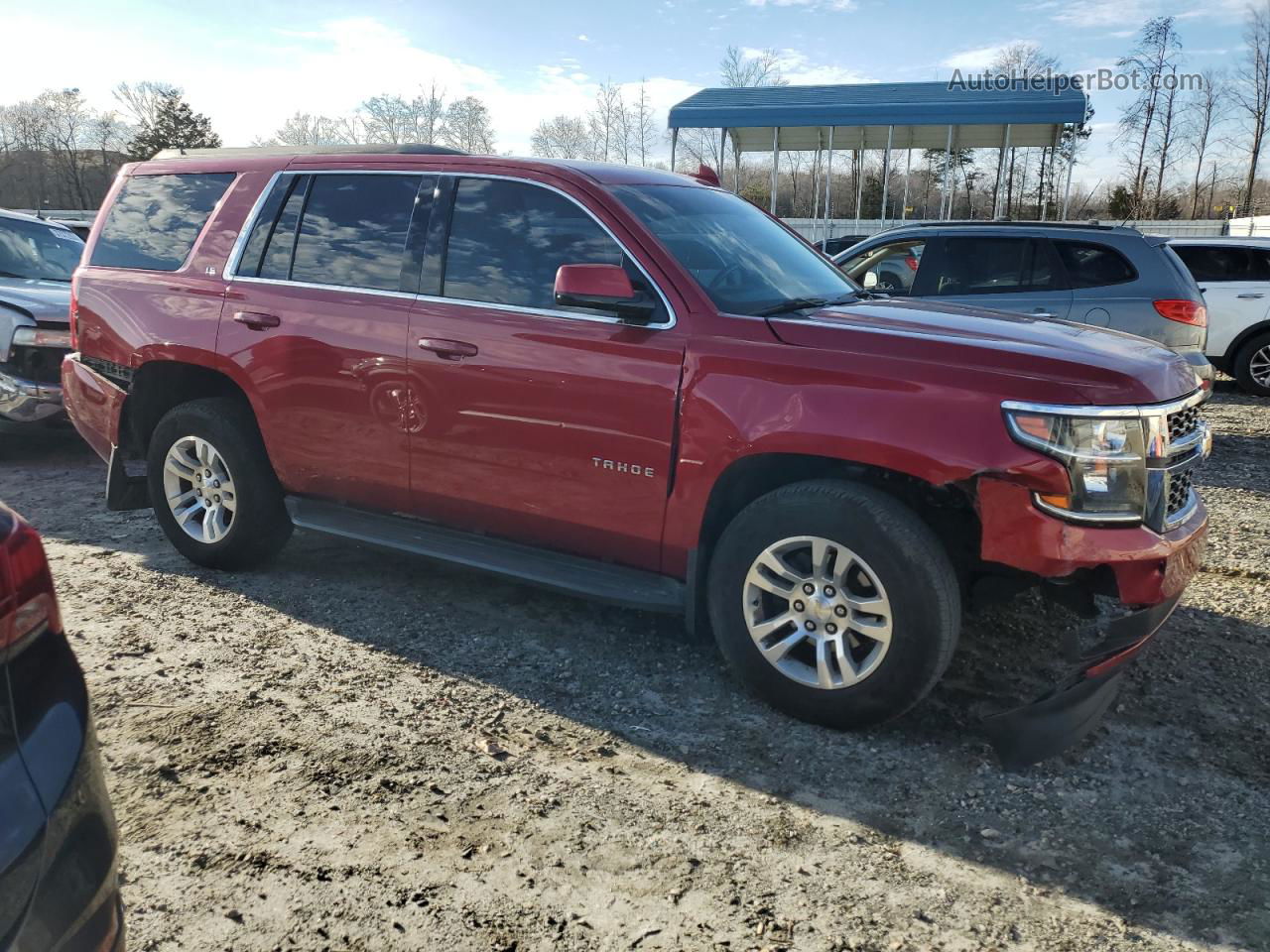 2015 Chevrolet Tahoe C1500  Ls Maroon vin: 1GNSCAEC5FR682040