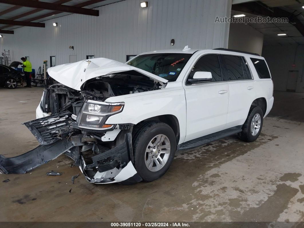 2015 Chevrolet Tahoe Ls White vin: 1GNSCAEC9FR693655