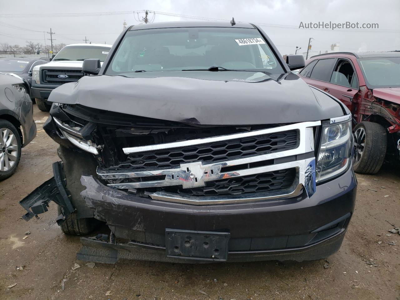 2015 Chevrolet Tahoe C1500  Ls Gray vin: 1GNSCAKC3FR237221