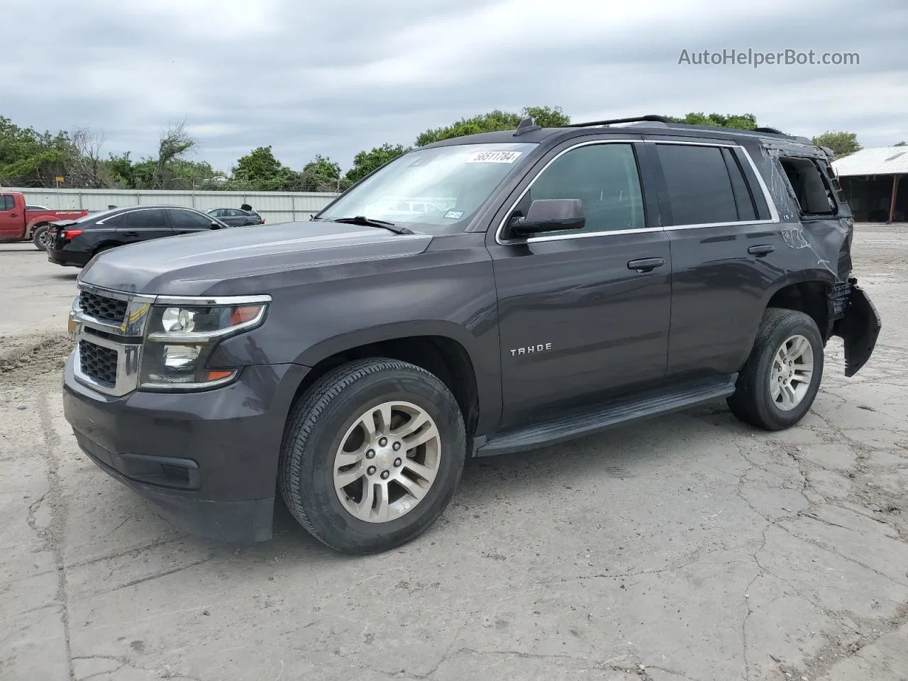 2015 Chevrolet Tahoe C1500  Ls Gray vin: 1GNSCAKC3FR698211