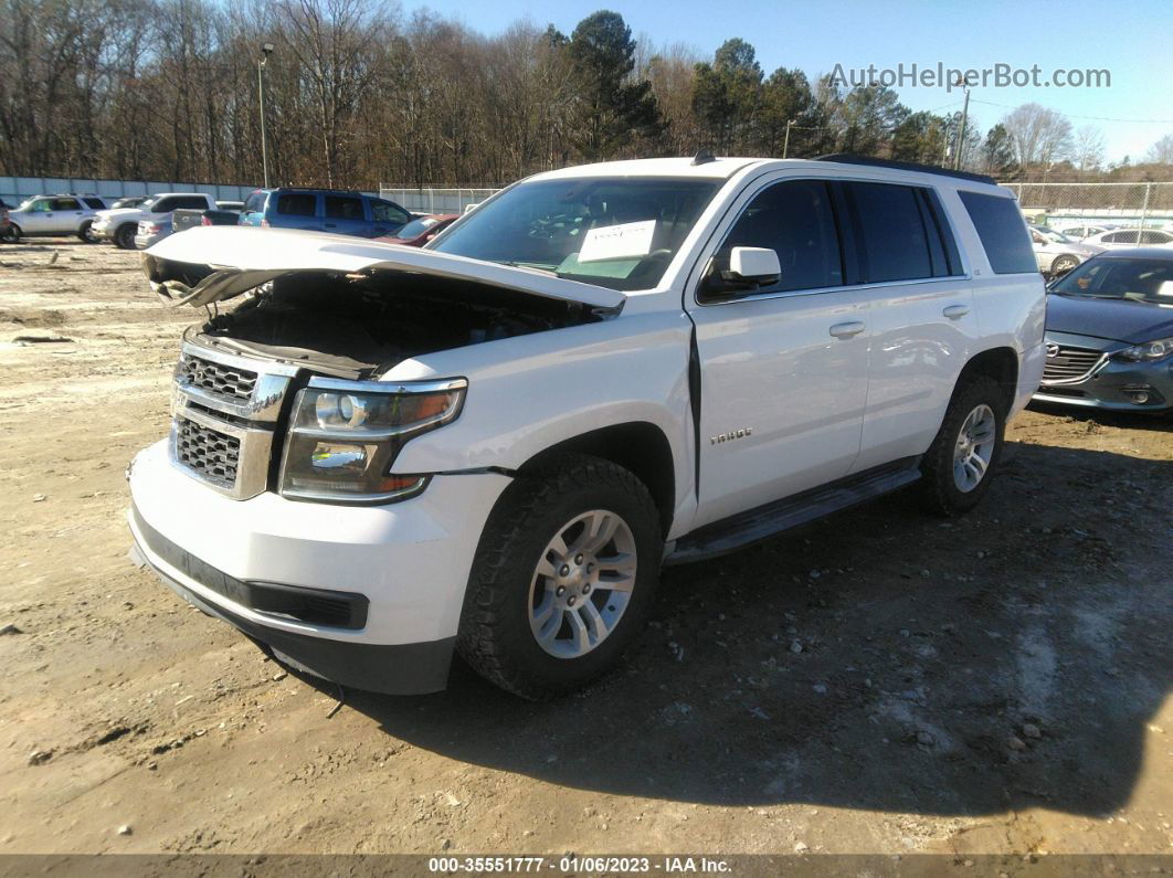 2015 Chevrolet Tahoe Ls White vin: 1GNSCAKC6FR180223