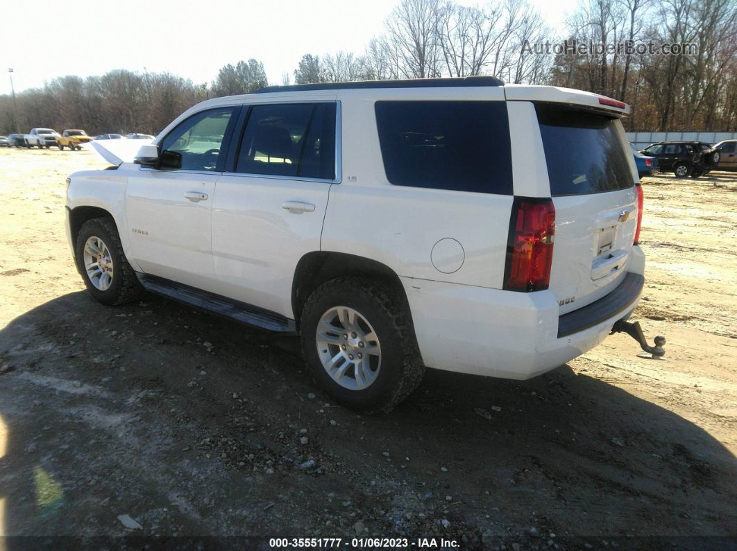 2015 Chevrolet Tahoe Ls White vin: 1GNSCAKC6FR180223