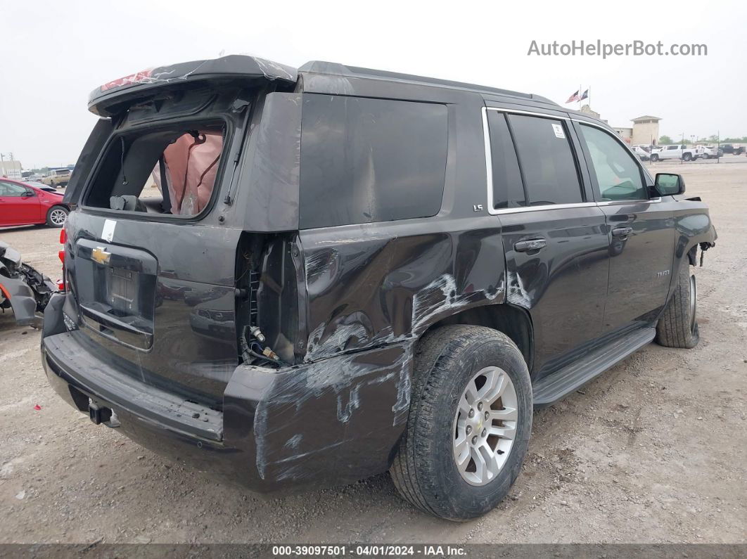 2015 Chevrolet Tahoe Ls Black vin: 1GNSCAKC6FR647754