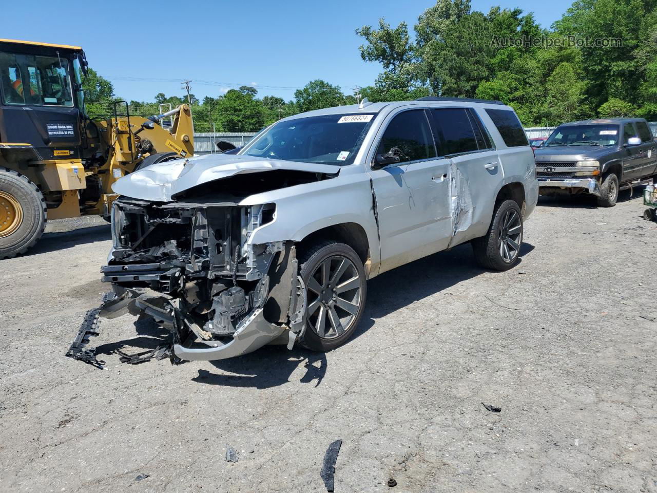 2016 Chevrolet Tahoe C1500  Ls Gray vin: 1GNSCAKC6GR426835