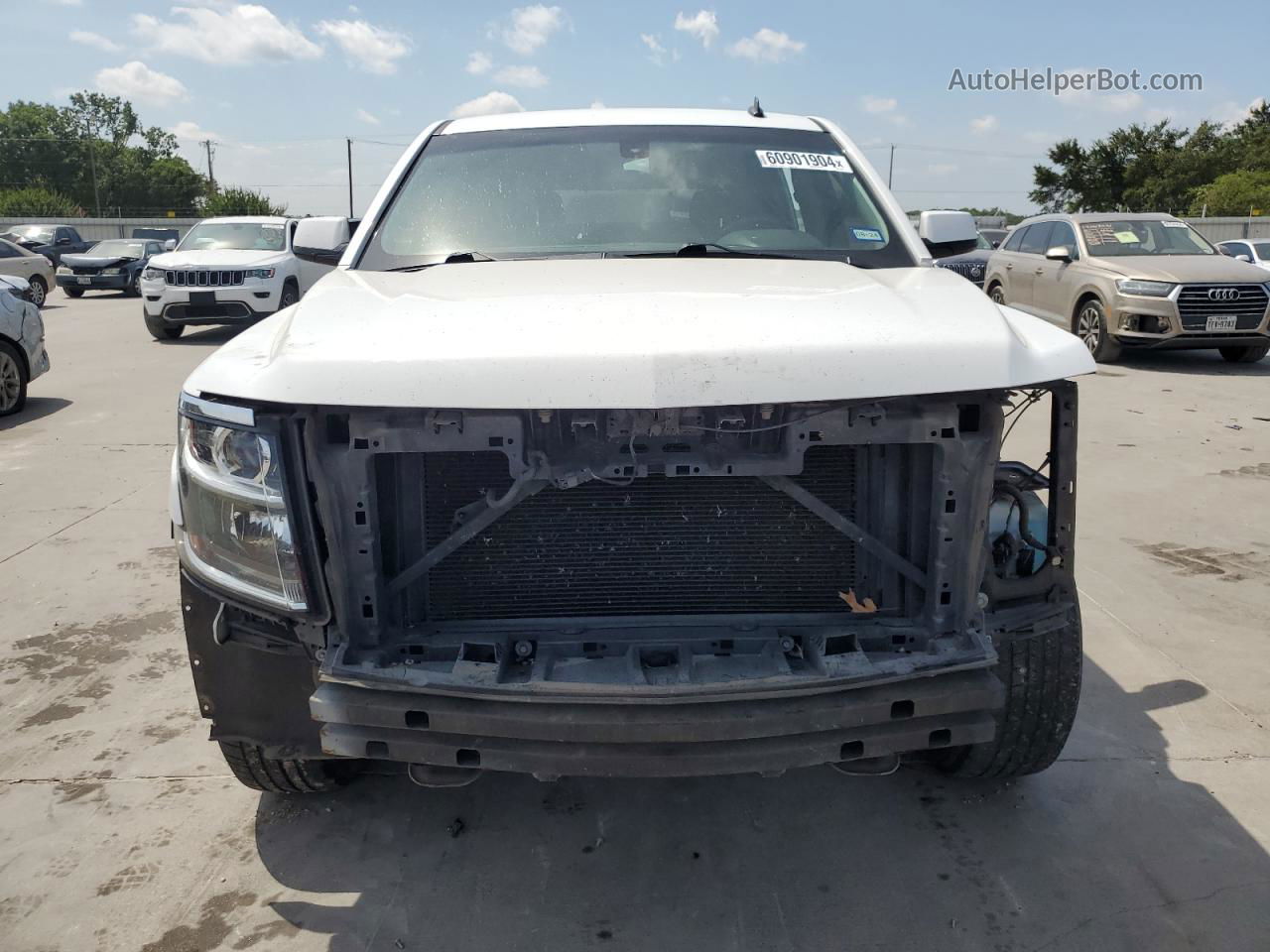 2015 Chevrolet Tahoe C1500  Ls White vin: 1GNSCAKC9FR112045