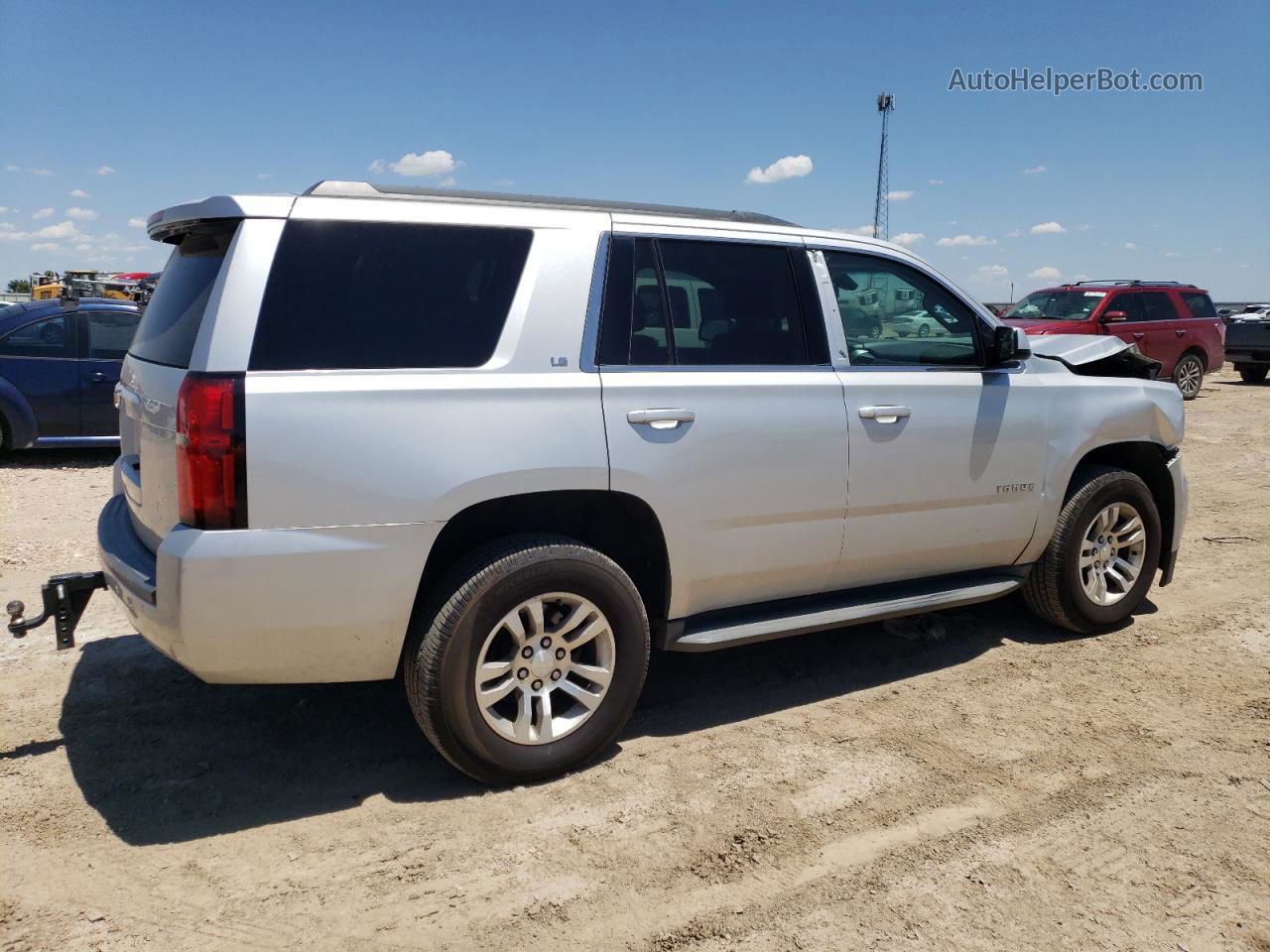 2015 Chevrolet Tahoe C1500  Ls Silver vin: 1GNSCAKC9FR130691