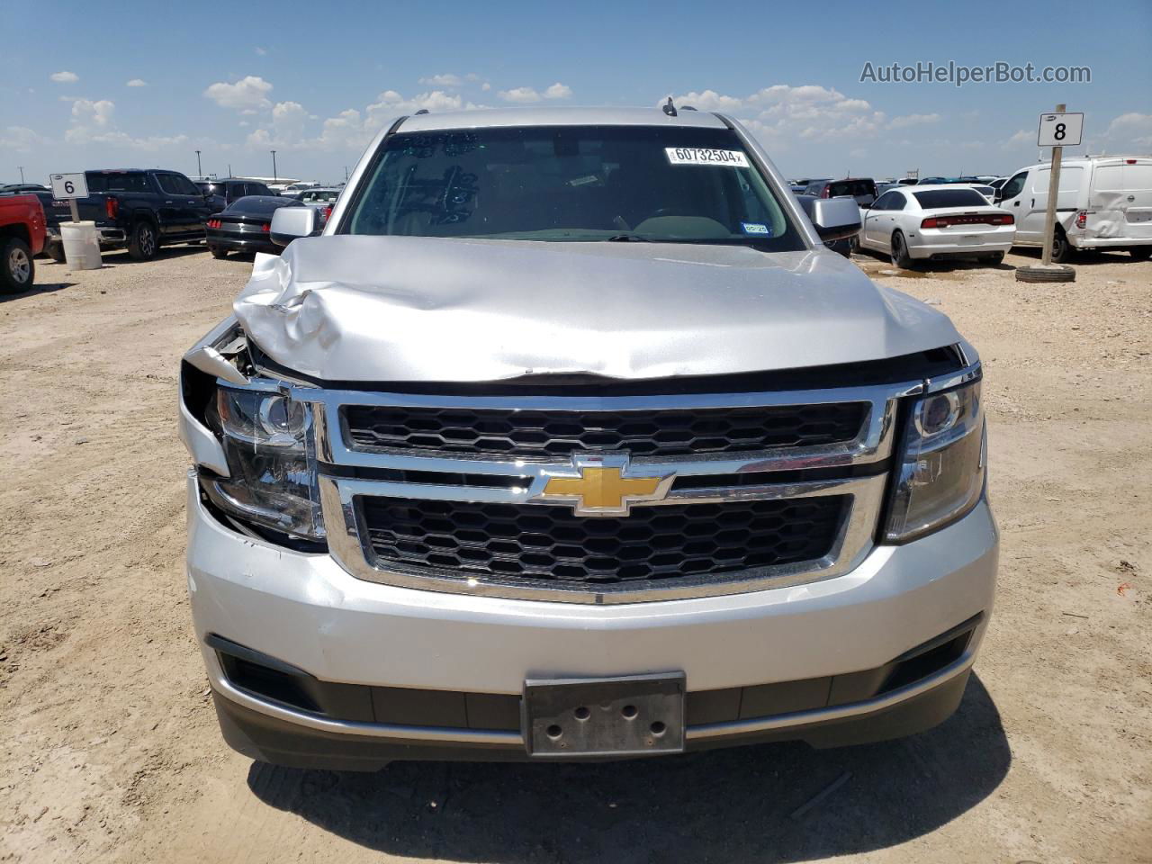 2015 Chevrolet Tahoe C1500  Ls Silver vin: 1GNSCAKC9FR130691