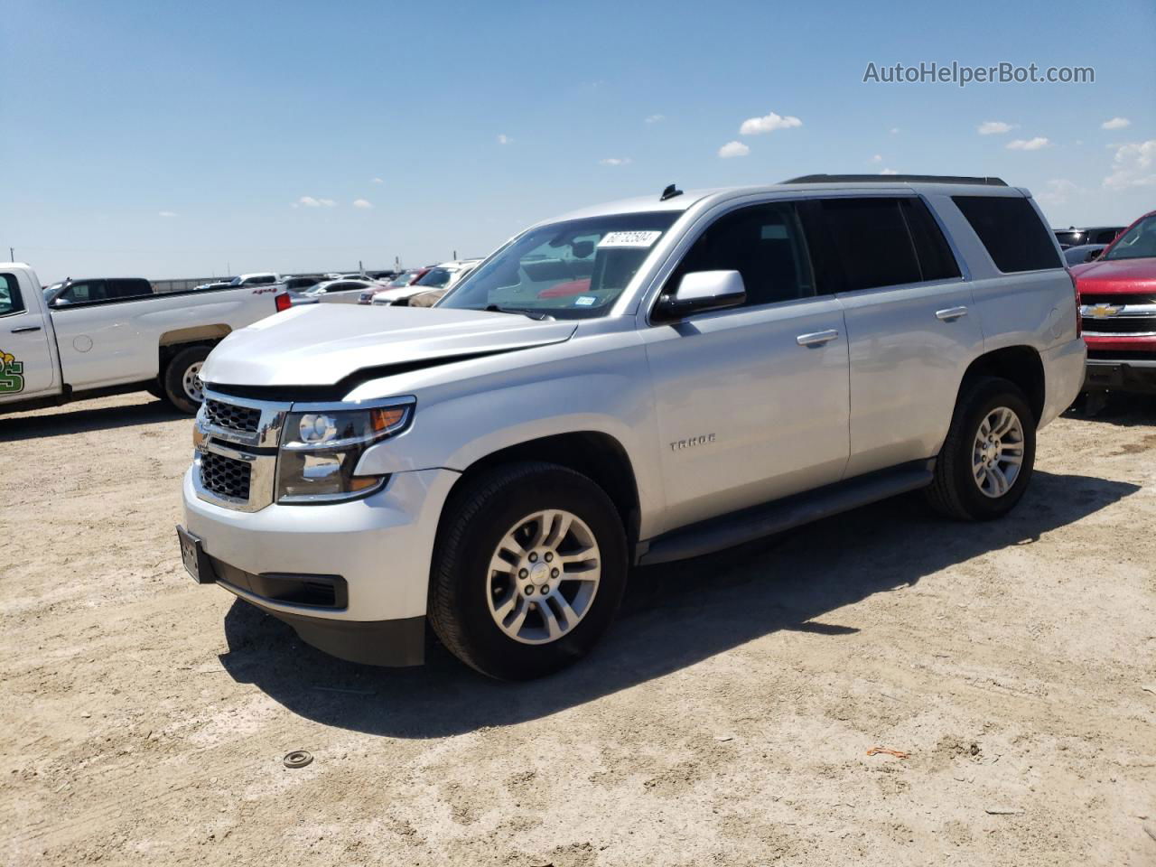 2015 Chevrolet Tahoe C1500  Ls Silver vin: 1GNSCAKC9FR130691