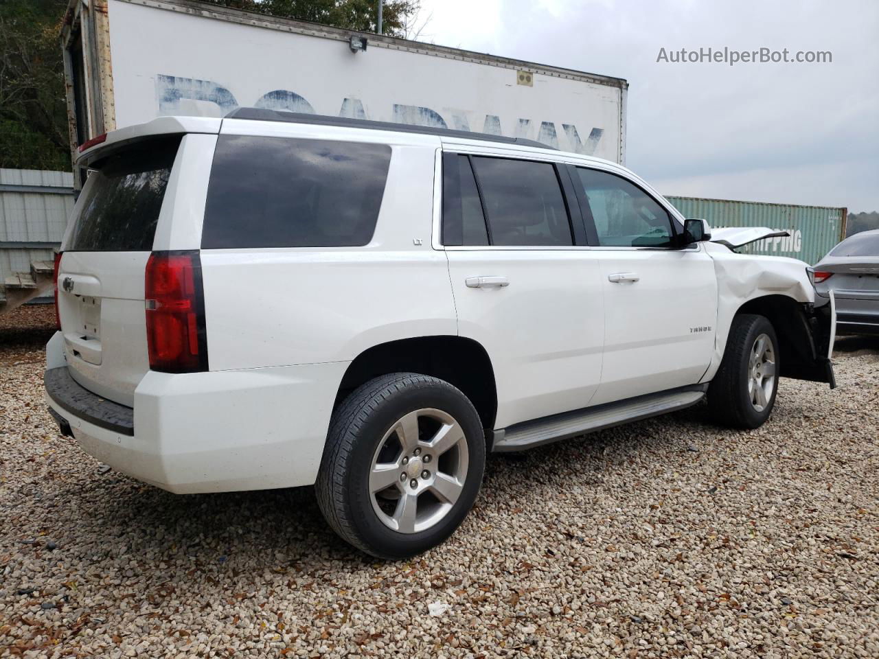 2015 Chevrolet Tahoe C1500 Lt White vin: 1GNSCBKC0FR107743