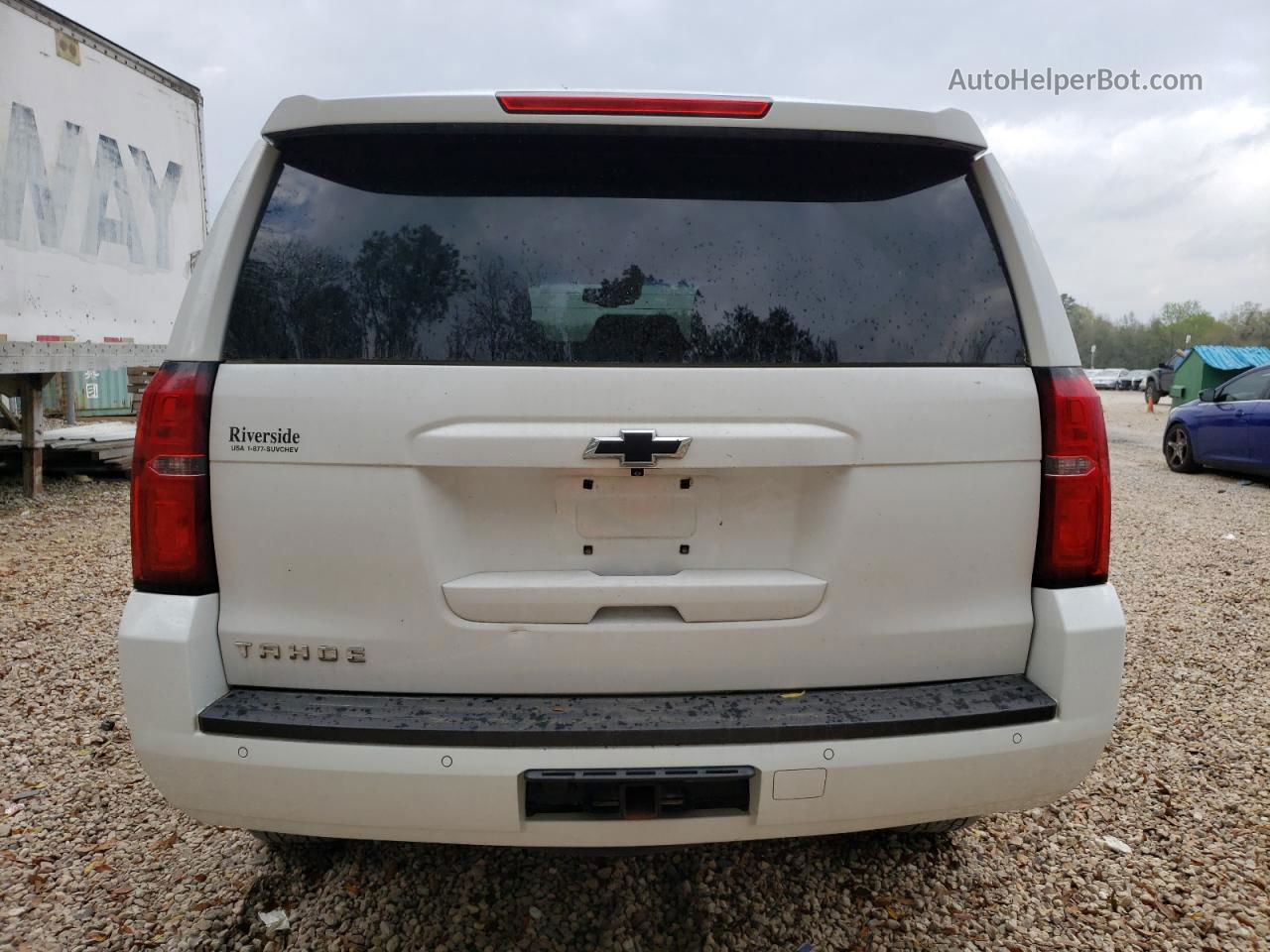 2015 Chevrolet Tahoe C1500 Lt White vin: 1GNSCBKC0FR107743