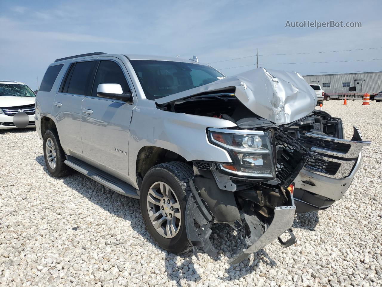 2015 Chevrolet Tahoe C1500 Lt Silver vin: 1GNSCBKC0FR578145