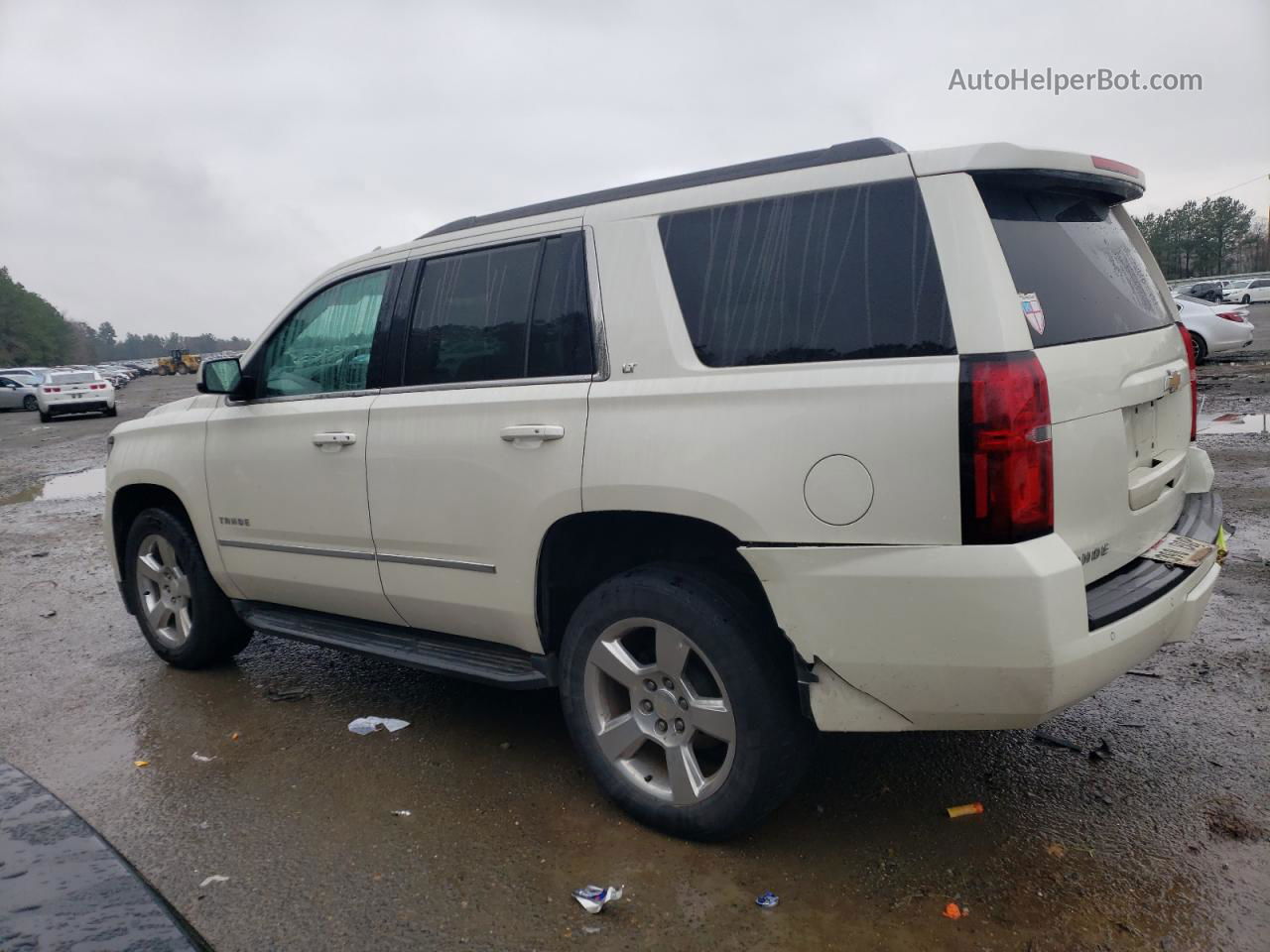 2015 Chevrolet Tahoe C1500 Lt White vin: 1GNSCBKC0FR712331