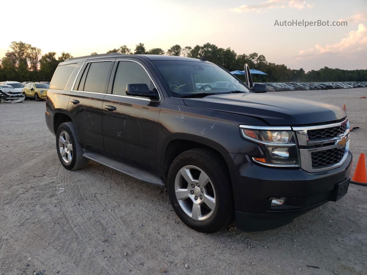 2015 Chevrolet Tahoe C1500 Lt Gray vin: 1GNSCBKC1FR106584