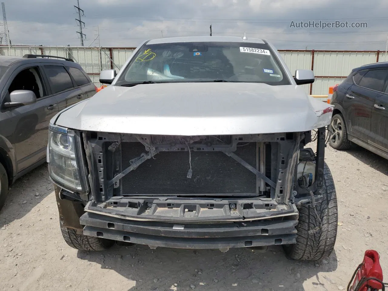 2015 Chevrolet Tahoe C1500 Lt Gray vin: 1GNSCBKC1FR714928