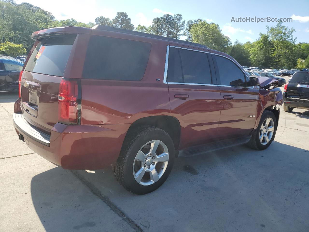 2016 Chevrolet Tahoe C1500 Lt Red vin: 1GNSCBKC1GR234017