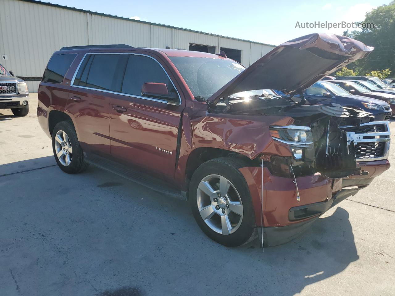 2016 Chevrolet Tahoe C1500 Lt Red vin: 1GNSCBKC1GR234017